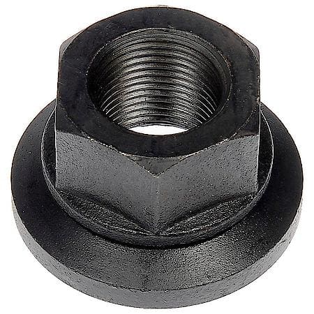 Wheel Lug Nut: M20-1.50 Thread, Flanged, 30 mm Length, Black Phosphate, 10 Pack