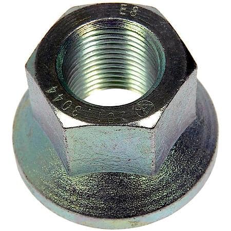 Wheel Lug Nut: 3/4-16 Thread, Flanged, 1" Length, Zinc Clear Chromate, 10 Pack