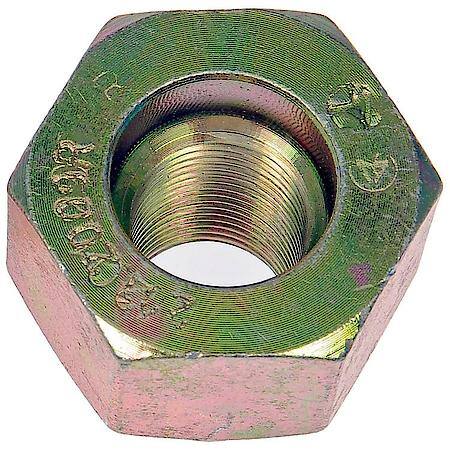 Wheel Lug Nut: 3/4-16 Thread, Shank, Hex, 1.41" Length, Clear Chrome/Zinc-Plated, 10 Pack