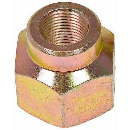 Wheel Lug Nut: 3/4-16 Thread, Shank, Hex, 1.41" Length, Clear Chrome/Zinc-Plated, 10 Pack