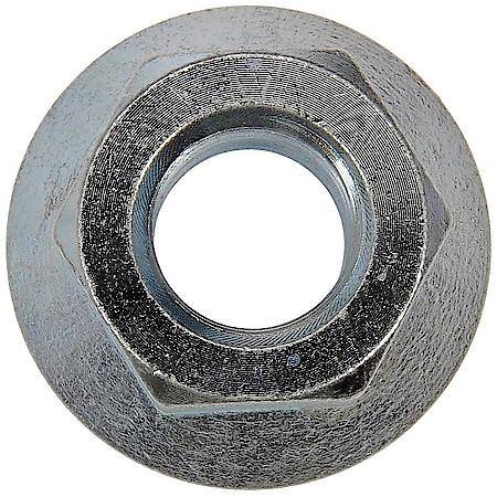 Wheel Lug Nut: 11/16-16 Thread, Flanged, 1" Length, Zinc Clear Chrome, 10 Pack