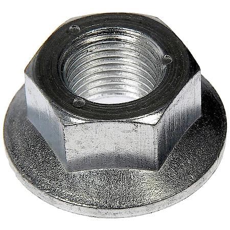 Wheel Lug Nut: 9/16-18 Thread, Flanged, 0.56" Length, Zinc Clear Chrome, 10 Pack