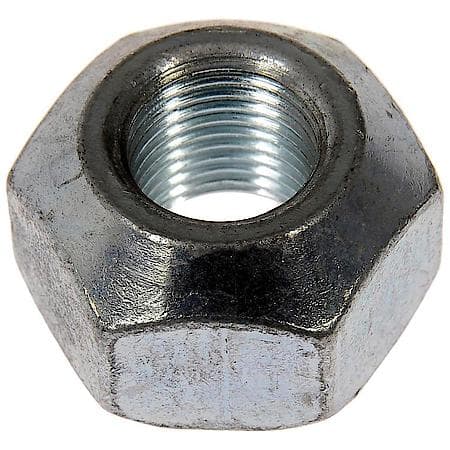 Wheel Lug Nut: 9/16-18 Thread, Conical, Hex, 0.625 in Length, Zinc Clear Chrome, 25 Pack
