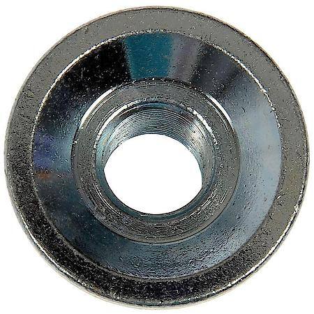 Wheel Lug Nut: 5/8-18 Thread, Flanged, 1" Length, Zinc Clear Chromate, 10 Pack
