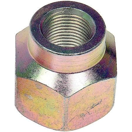 Wheel Lug Nut: 3/4-16 Thread, Shank, Hex, 1.44" Length, Clear Chrome/Zinc-Plated, 10 Pack