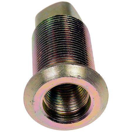 Wheel Lug Nut: 1 5/16-12; 5/16-12 Thread, Flanged, 2.25" Length, Zinc Yellow Chrome, 10 Pack