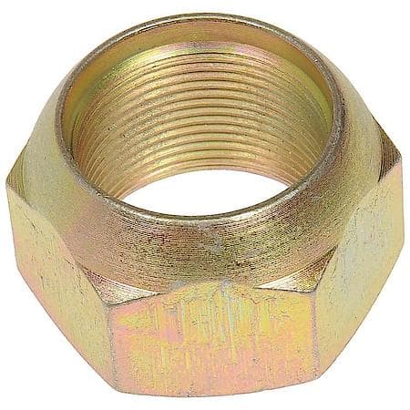 Wheel Lug Nut: M30-1.50 Thread, Conical, Hex, 26 mm Length, Zinc Yellow Chromate, 10 Pack