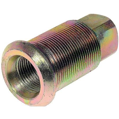 Wheel Lug Nut: M30-1.50; M20-1.50 Thread, Flanged, Square, 63.5 mm L, Zinc Yellow Chrome, 10 Pack