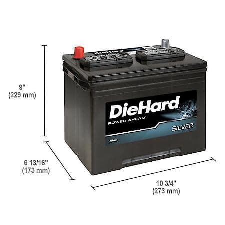 Battery: 24F Group Size, 600 CCA, 750 CA, 130 Minute RC, For Lower Power Demands