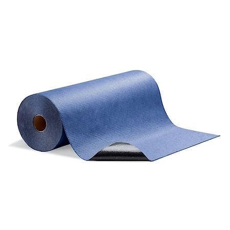 Pig Grippy Absorbent & Paint Booth Mat, 32" x 100' Roll, Blue