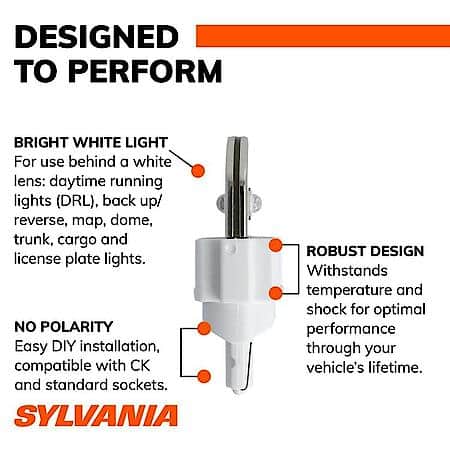 912 ZEVO: White LED Mini Bulb, Super Bright, Lifetime Limited Warranty, 2 Pack