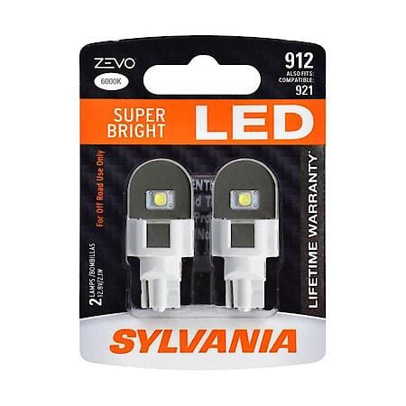 912 ZEVO: White LED Mini Bulb, Super Bright, Lifetime Limited Warranty, 2 Pack