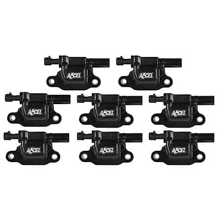 Square Coil-Black 8 Pack