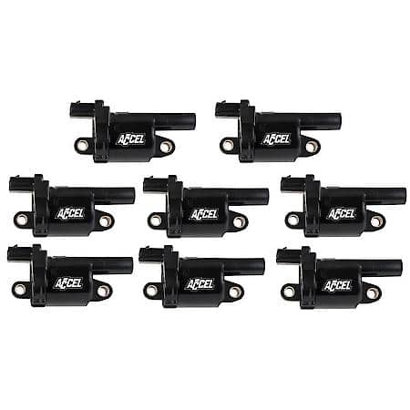 Round Coil-Black 8 Pack