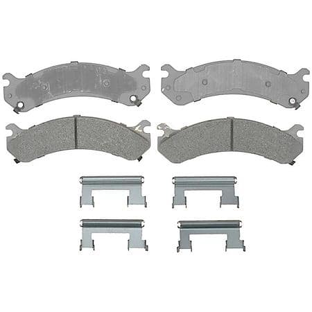 Semi-Metallic Disc Brake Pad Set with Hardware - Front