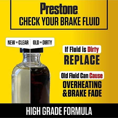 DOT 4 Brake Fluid: Synthetic, High Grade, 50,000 Mile, 12 fl. oz.