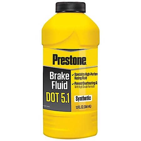 DOT 5.1 Brake Fluid: Synthetic, High Grade, High Performance Formula For Extreme Braking, 12 oz.