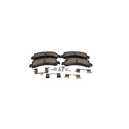 Disc Brake Pad Set with Clips and Bolts - Rear