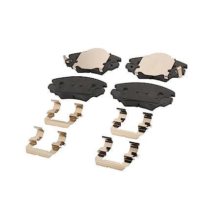 Disc Brake Pad Set with Clips and Shims - Front