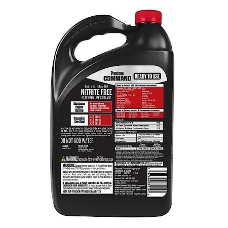 Command Antifreeze and Coolant: 50/50 Ready-to-Use, Cor-Guard Nitrite-Free ELC Red NF-OAT, 1 Gallon