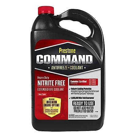 Command Antifreeze and Coolant: 50/50 Ready-to-Use, Cor-Guard Nitrite-Free ELC Red NF-OAT, 1 Gallon