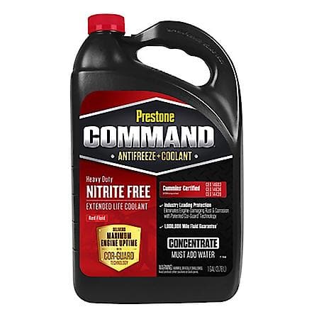 Command Antifreeze and Coolant: Concentrate, Cor-Guard Nitrite-Free ELC Red NF-OAT, 1 Gallon