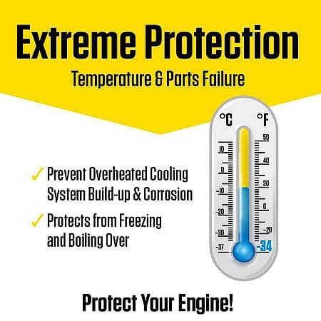 Antifreeze & Coolant: 50/50 Ready-to-Use, Original Equipment North American Orange, 1 Gallon