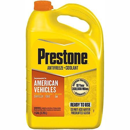 Antifreeze & Coolant: 50/50 Ready-to-Use, Original Equipment North American Orange, 1 Gallon