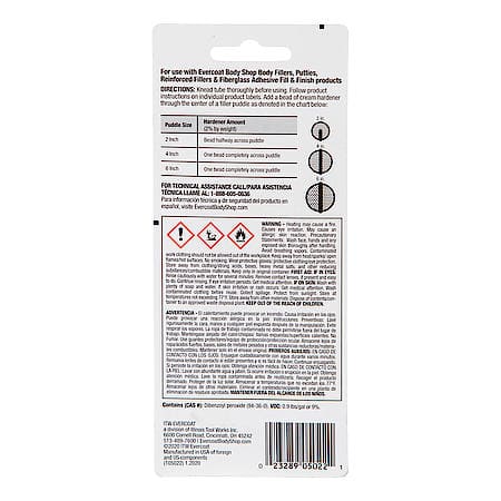 Blue Cream Hardener for Use with Fillers, Putties, & More, 1 Fl Oz.