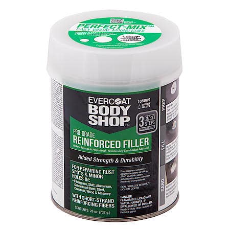 Pro-Grade Reinforced Filler for Rust Repair & Filling Small Holes, 26 oz.