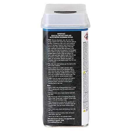 Premium Fiberglass Resin for High-Stress Repairs & Fabrication, 128 oz.