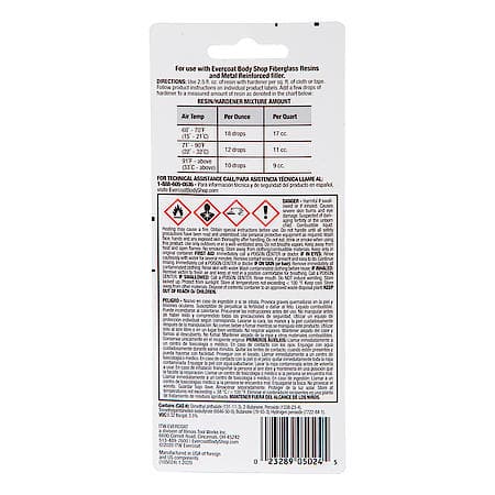 Liquid Hardener for Fiberglass Repair, 0.37 oz.