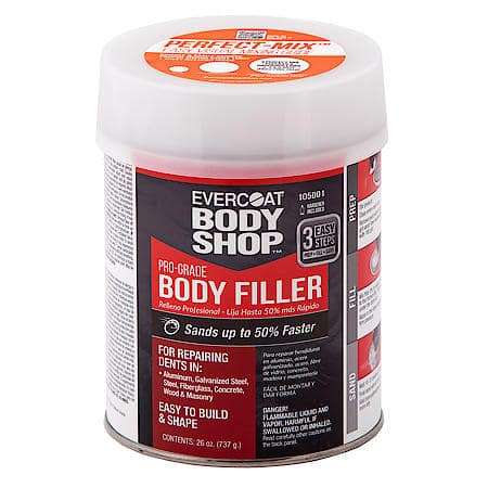 Fast Drying, Lightweight Body Filler for All Surfaces, 26 oz.
