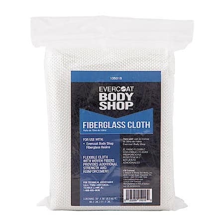 Pro-Grade Fiberglass Cloth for Body Shop Repairs, 9.5 sq. ft.