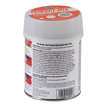 Fast Drying, Lightweight Body Filler for Easy Repairs, 13 oz.