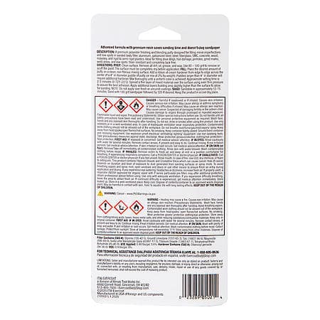 Fast-Sanding Glazing Putty for Minor Dings & Scratches, 3 oz.