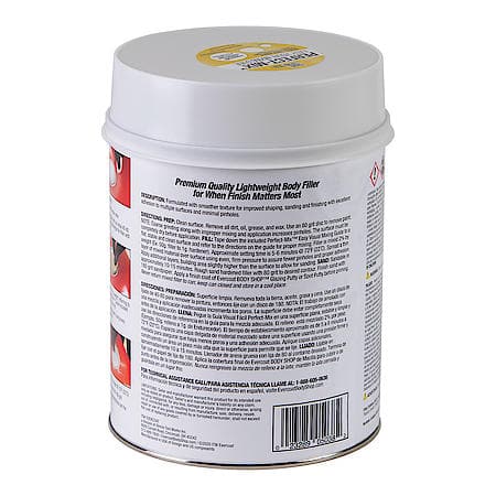 Premium Lightweight Body Filler for Superior Shaping & Finish, 102 oz.