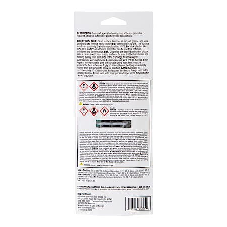 Bumper Repair Syringe, Two-Part Epoxy Technology, 14 mL