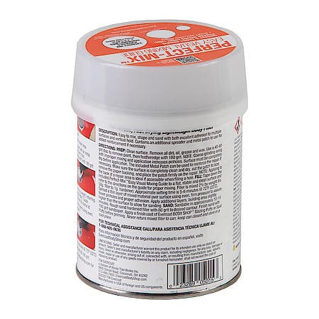 Fast Drying, Pro-Grade Body Filler Kit for Multiple Surfaces, 13 oz.
