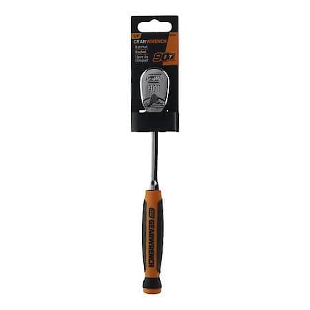 3/8" Drive 90-Tooth Dual Material Teardrop Ratchet 9"