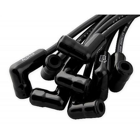 Spark Plug Wire Set - Extreme 9000 Black Ceramic-GM V8 HEI 75-86 Over Valve Cover