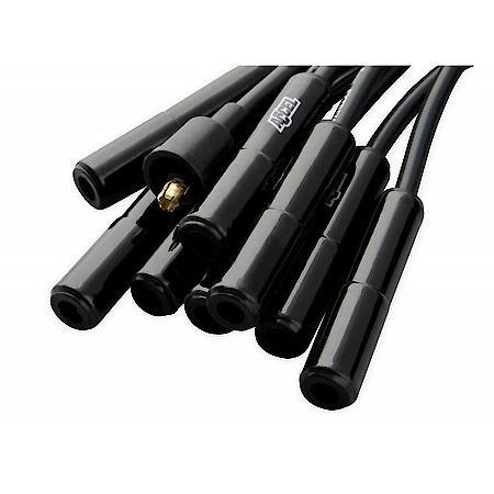 Spark Plug Wire Set - Universal - 180 Deg Black Ceramic Boots