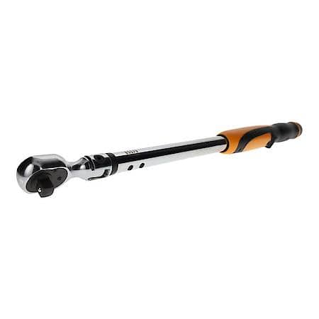 1/2" Flex Head Electronic Torque Wrench With Angle 25-250 Ft/Lbs