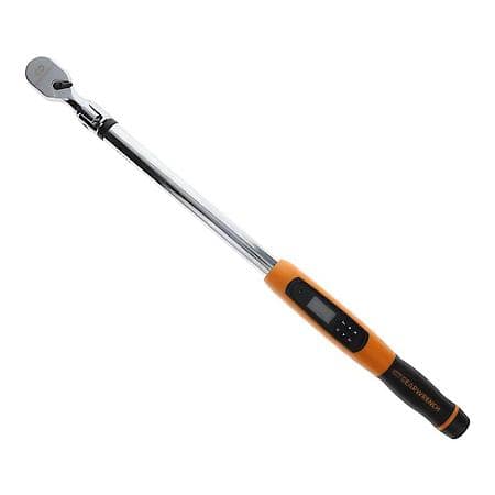 1/2" Flex Head Electronic Torque Wrench With Angle 25-250 Ft/Lbs