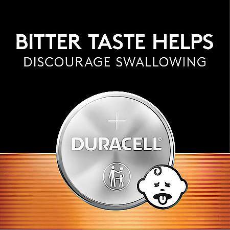 2032 Lithium Coin Battery: Bitter Coating Discourages Swallowing, 2 Pack