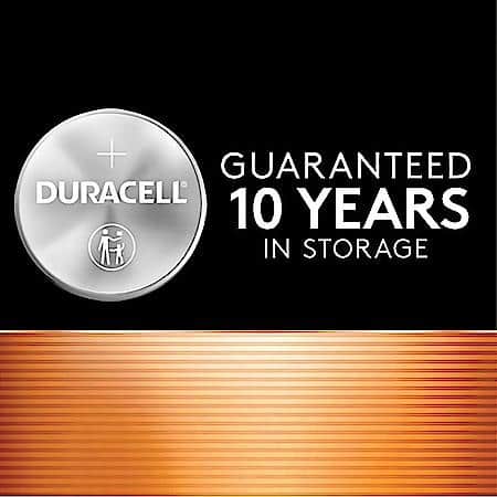 2032 Lithium Coin Battery: Bitter Coating Discourages Swallowing, 2 Pack