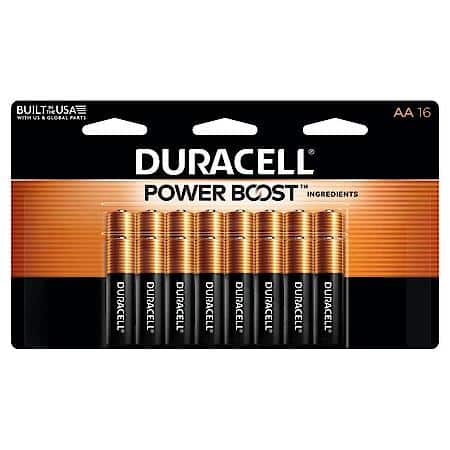 Coppertop AA Alkaline Batteries: Double A Batteries, 16 Pack