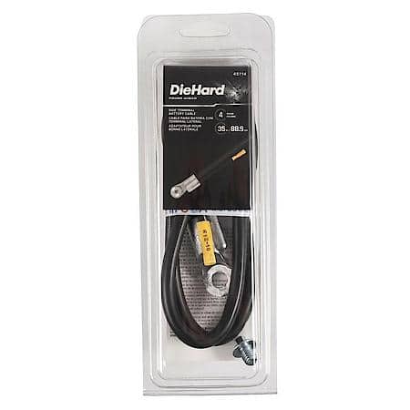 Battery Cable: Side Post, 35" Long, 4 Gauge, For Positive or Negative Terminals