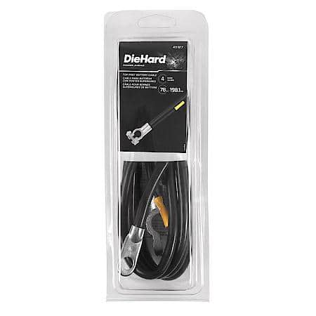 Battery Cable: Top Post, 78" Long, 4 Gauge, For Positive or Negative Terminals
