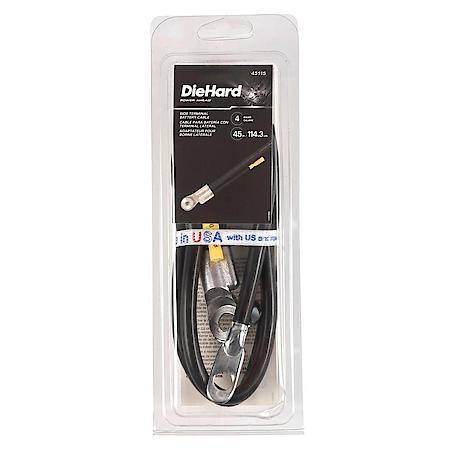 Battery Cable: Side Post, 45" Long, 4 Gauge, For Positive or Negative Terminals